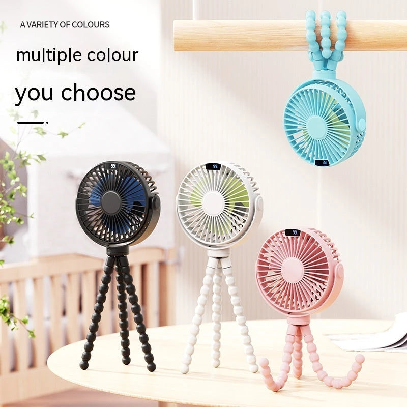 Flexible Tripod Stroller Fan