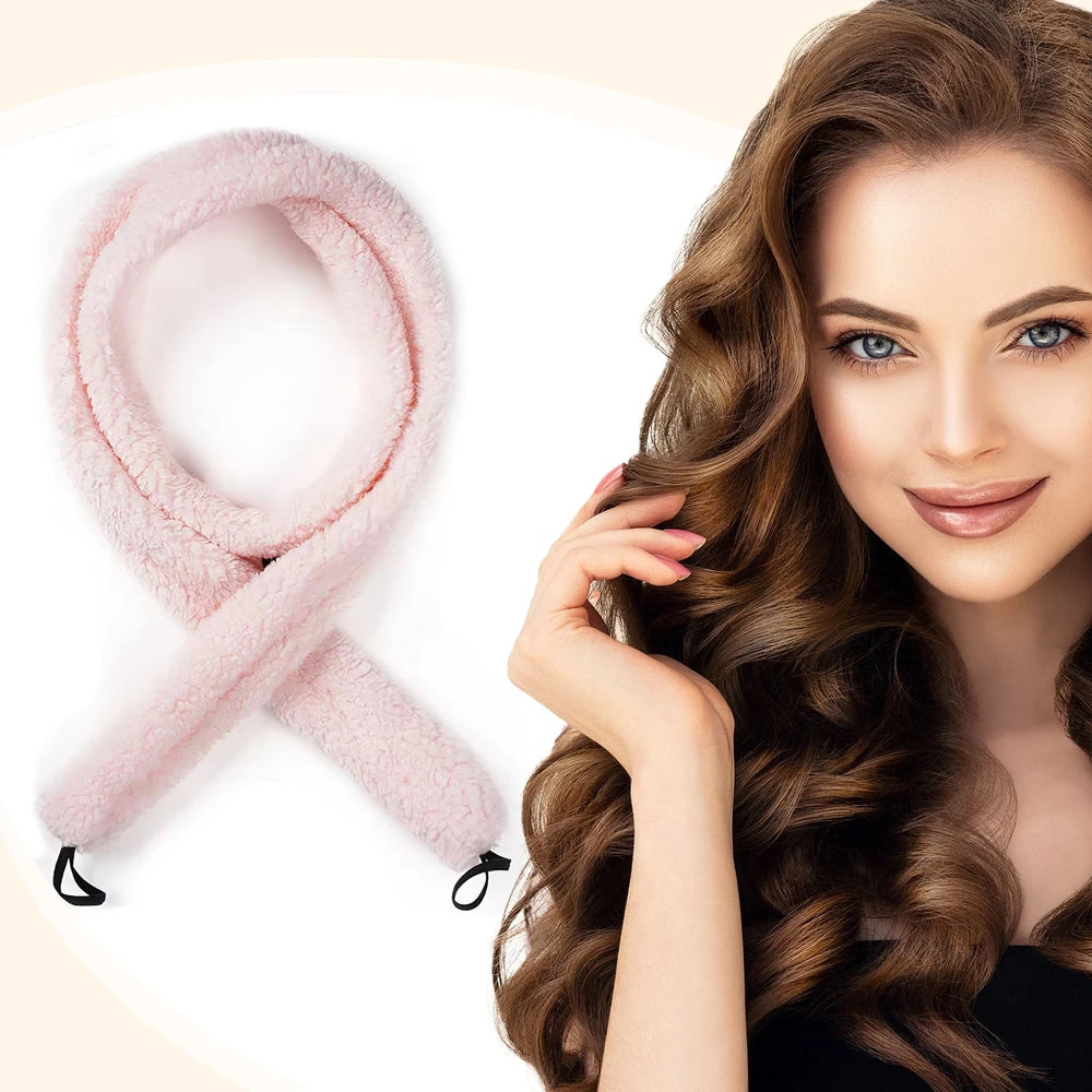 Satin Heatless Curling Headband Set